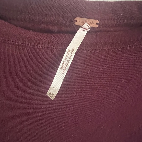 Free People Mesh Embroidered Long-Sleeve Top, Size XS - Picture 3 of 4